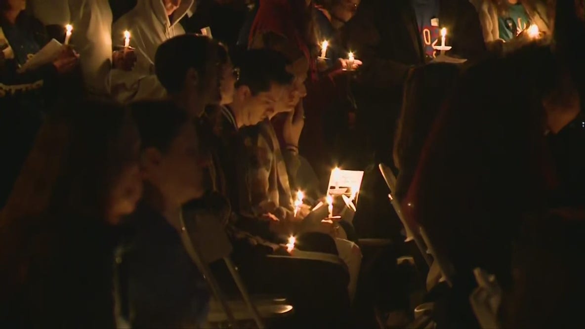 Gov Youngkin speaks at vigil for Walmart victims